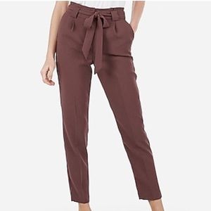 Express high waisted paperbag ankle pant